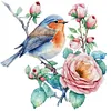 Robin-11CT Stamped Cross Stitch Bead Embroidery 36*36cm/14.17*14.17in tapestrymarket
