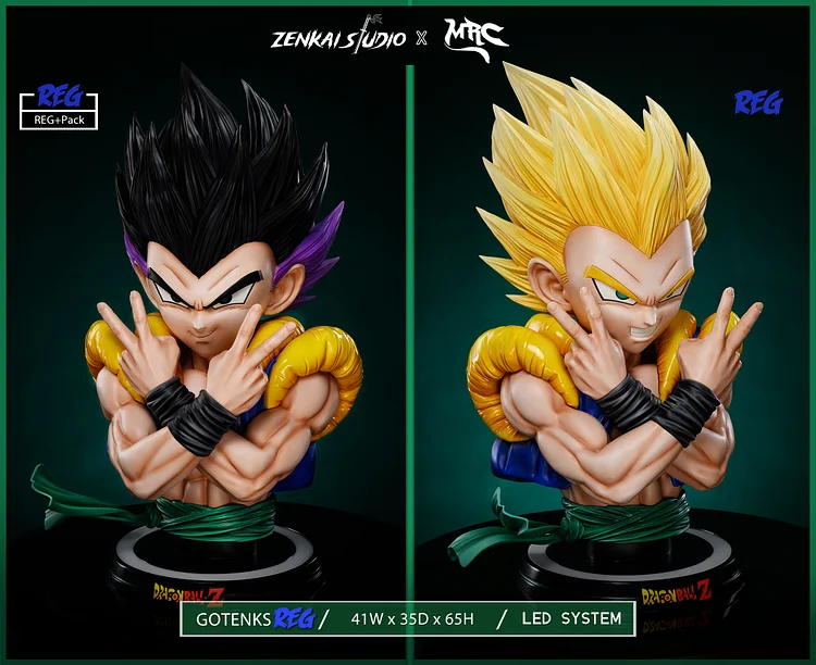 Zenkai Studio & MRC Studio - Dragon Ball Gotenks 1/1 Bust Statue(GK)-