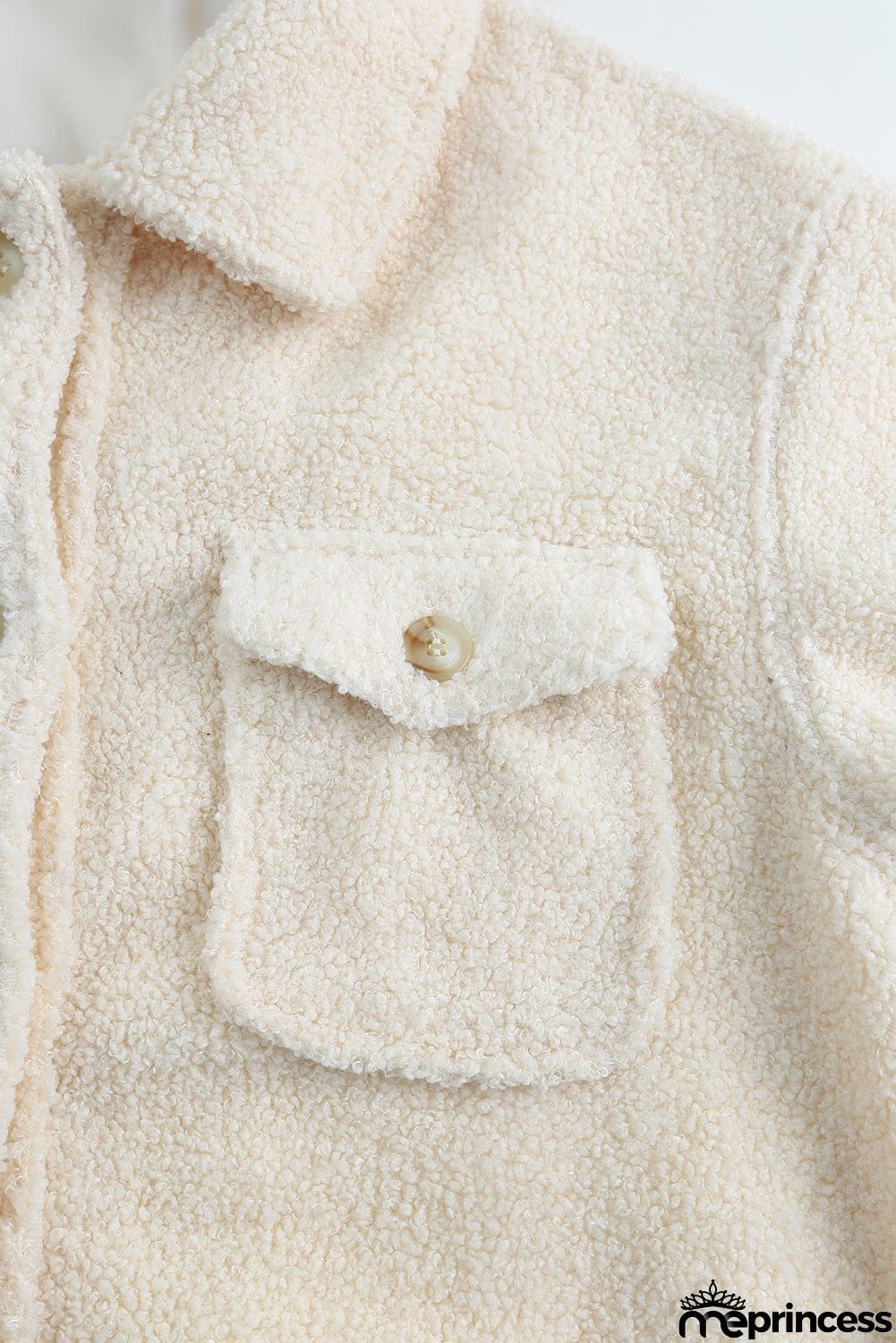 Flap Pockets Button Front Jacket