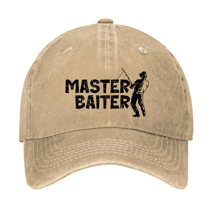 Master Baiter Fishing Funny Baseball Hat