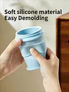 Ice-making and water-drinking 2-in-1 ice hockey mold folding water cup