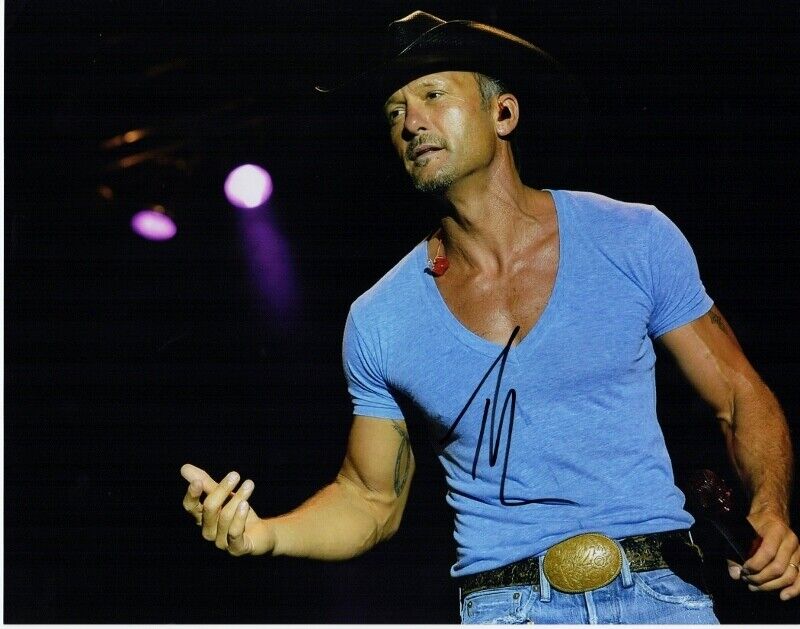 Tim McGraw Signed - Autographed Country Music Singer 11x14 inch Photo Poster painting with COA