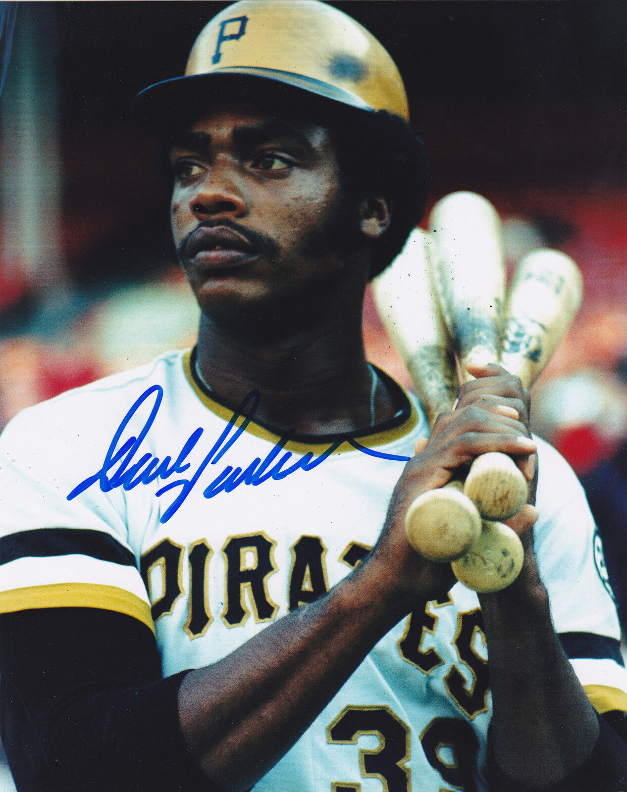 DAVE PARKER PITTSBURGH PIRATES ACTION SIGNED 8x10