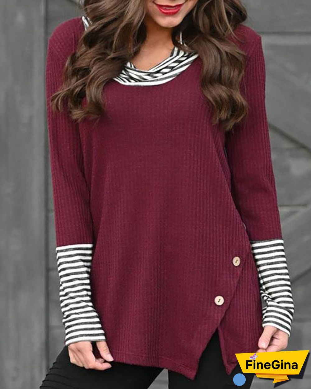 Buttoned Casual Solid Shirts & Tops