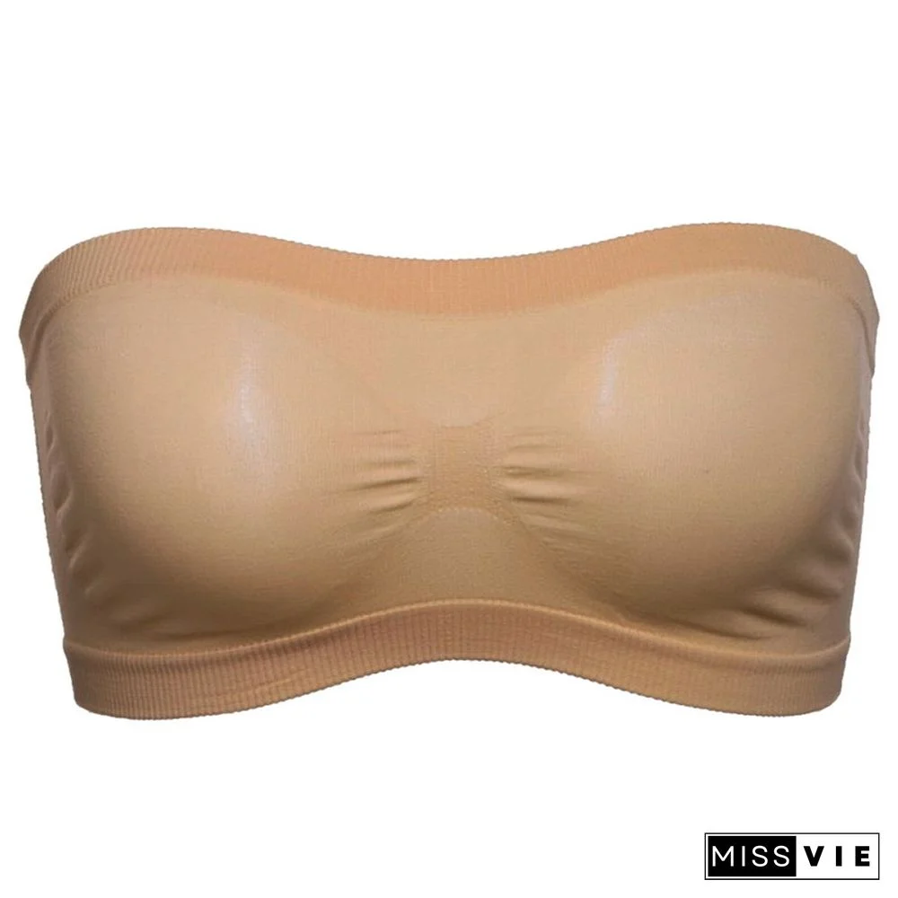 Sexy Lace Bralette Tube Tops Bandeau Summer Women Lace Bra Tanks Crop Tops Bandeau Girl Underwear Solid Color Camisole Hot Sale