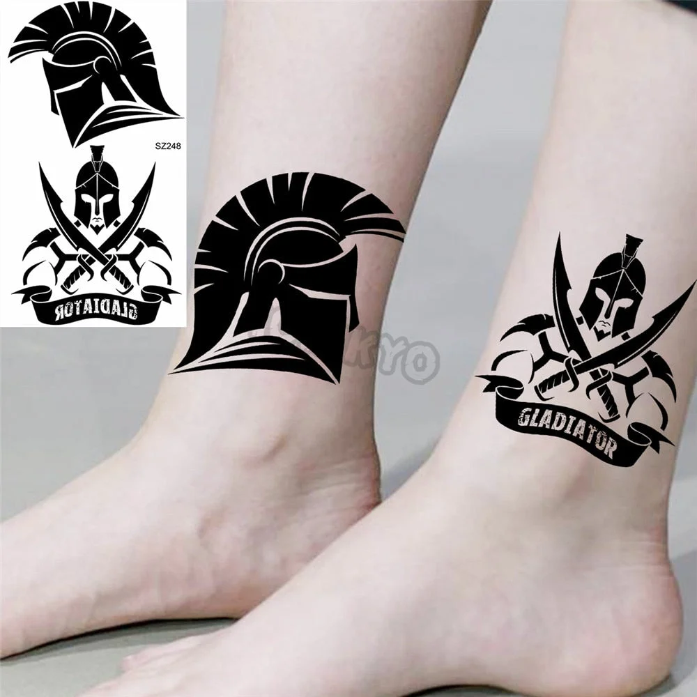 Minimalist Panda Small Temporary Tattoos For Women Men Realistic Seahorse Gorilla Tiger Fake Tattoo Sticker Arm Tatoos Body