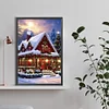 Diamond Painting-DIY Full Round Drill Snow House(60*40 CM)