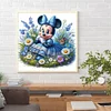 Blume Cartoon Figuren - runder Bohrer Diamantmalerei - 40*40cm
