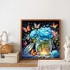 Diamond Painting -DIY Round Drill Blue Flower(40x40cm)