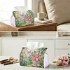 DIY Diamond Art Tissue Box Holder Butterflies and Flowers PULeather Diamond Art Desktop Organizer Resin Rhinestone Storage Organizers Gem Art Home Office Decor Craft Gift for Women
