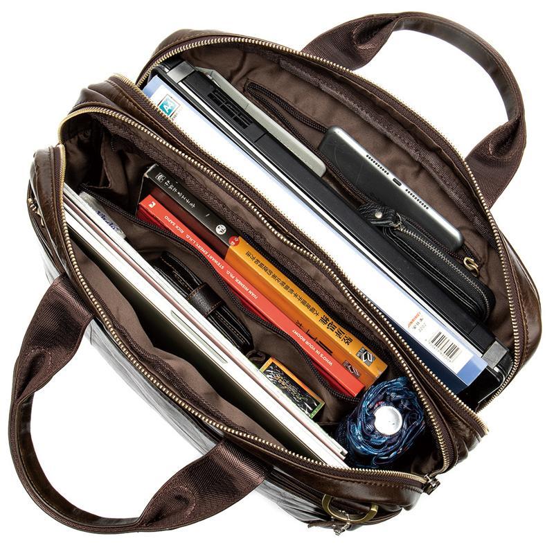 Large Capacity Waterproof Business Soft Durable Briefcase