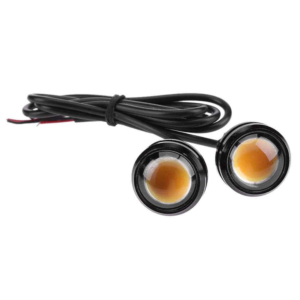 

Universal 1 Pair High Power Eagle Eye Yellow LED Car Daytime Running Lights, 501 Original