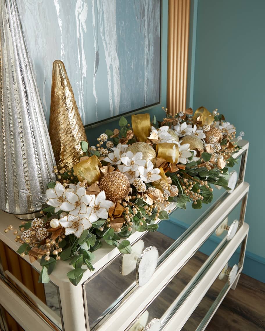 Gold Christmas Mantel Garland