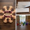 Handmade Mexican Train Domino Hub - Red Oak, Cedar & Purple Heart