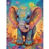 Diamond Painting-DIY Full Round Drill Elephant