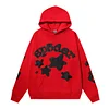 Unisex Young Thug Spider 555 Stars Letter Printed Thicken Hoodie 
