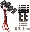 RC Car LED Lights Headlight Spotlight for 1/10 RC Crawler Car Axial SCX10 D90 Traxxas TRX4 TRX6 CC01 Redcat Gen8 Parts (2 Lights B with Switch)