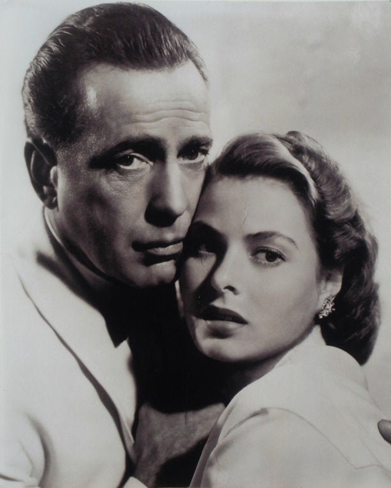 HUMPHREY BOGART And Ingrid BERGMAN Signed Autographed Photo Poster painting Casablanca wcoa