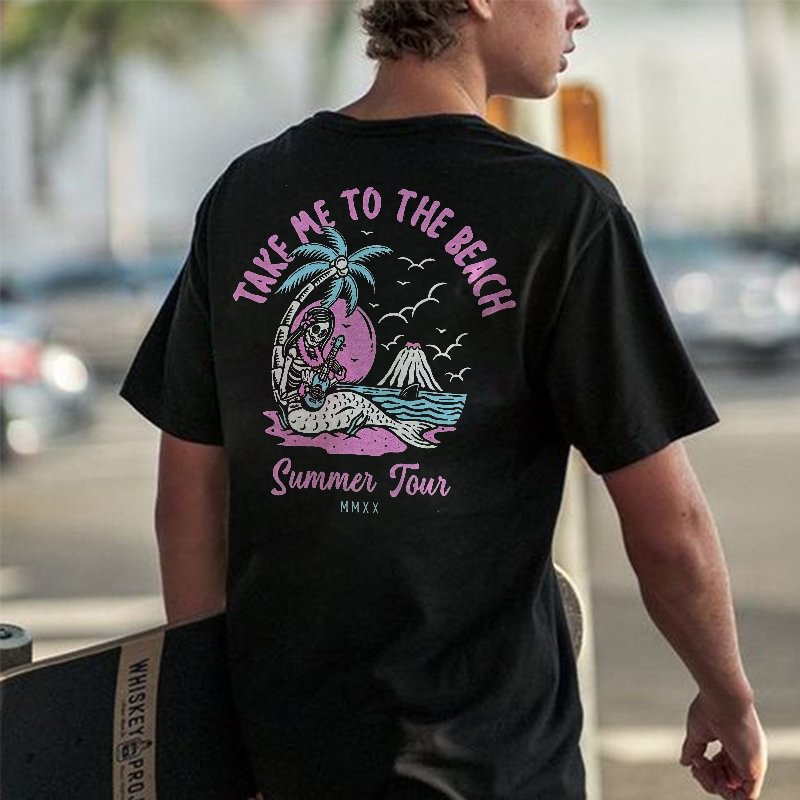 Take Me To The Beach Summer Tour Print T-shirt