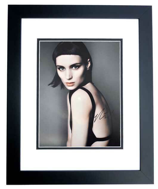 Rooney Mara Signed The Girl with the Dragon Tattoo 11x14 inch Photo Poster painting FRAMED