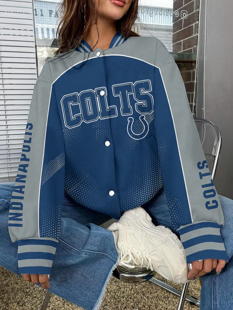 Indianapolis Colts National Football League 2024 Make Your Mark Unisex Varsity Jacket