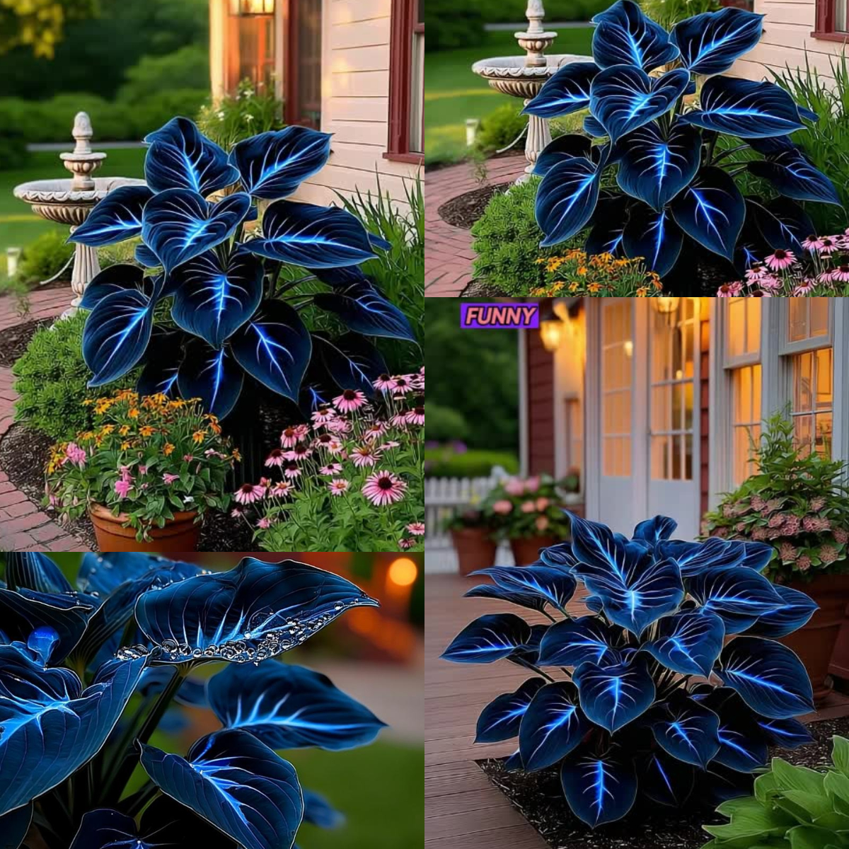 Dark Blue Flame Rare Hosta Flower Seeds🎁2025 Special Offer
