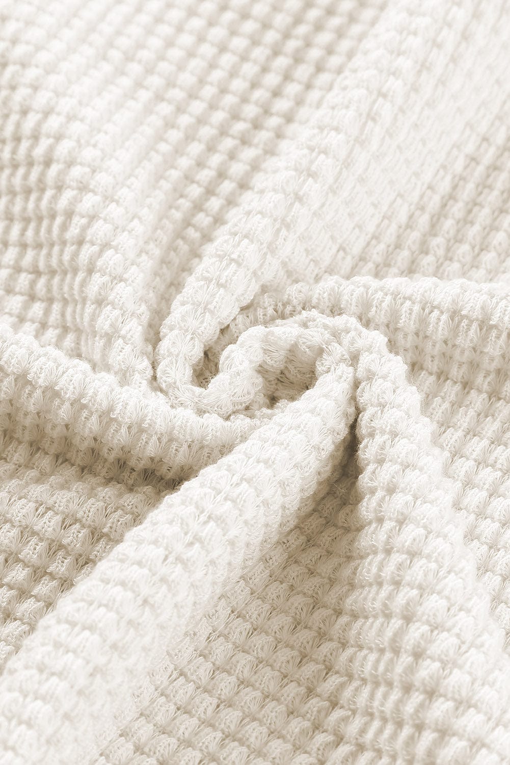 Everyday Waffle Knit Henley Top