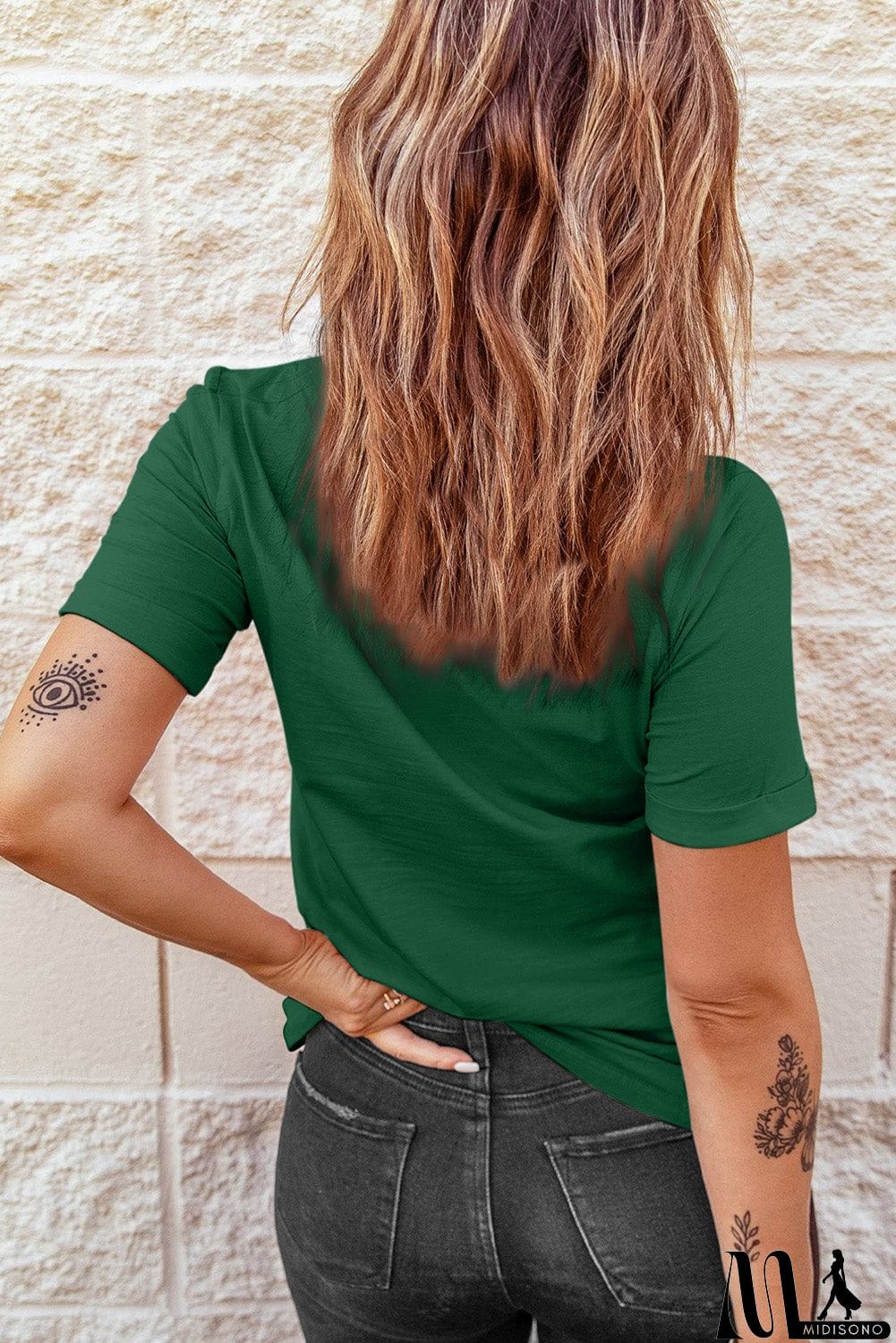 MidiSono - Merry Christmas Tree Graphic Print Tee