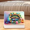 Bluebird 2027 DIY Diamond Painting Calendar Kit with Special Shaped Partial Drill Resin Diamonds 7.68x6.69in Monthly Flip Tabletop Calendar for Adults Beginners Home Office Decor Gift