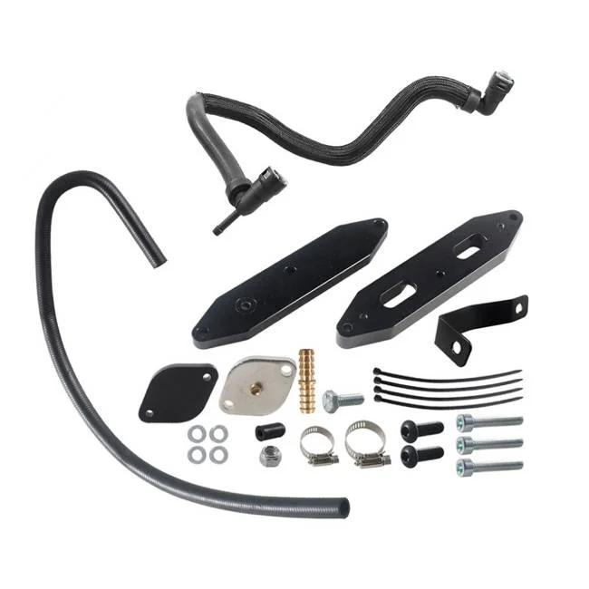 EGR Delete Kit w/Radiating Pipe Fit for Ford F-250 F-350 F-450 Super Duty 11-19 6.7L Powerstroke Diesel