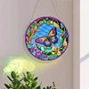 DIY Suncatcher Animal Flower Colorful Diamond Drawing Hanging Ornament (Butterfly)