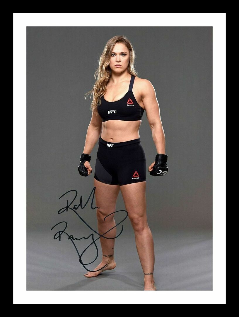 Ronda Rousey Autograph Signed & Framed Photo Poster painting 8