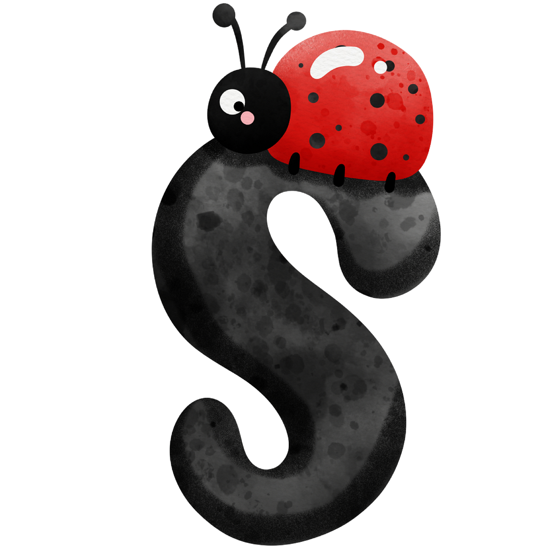 Diamond Painting - Full Round/Square Drill - Ladybug Alphabet(30*30 - 50*50cm)