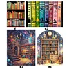 (Multi Style)Bookshelf-Full Embroidery 3 strands 11CT Stamped Cross Stitch-40*60CM-Large Size