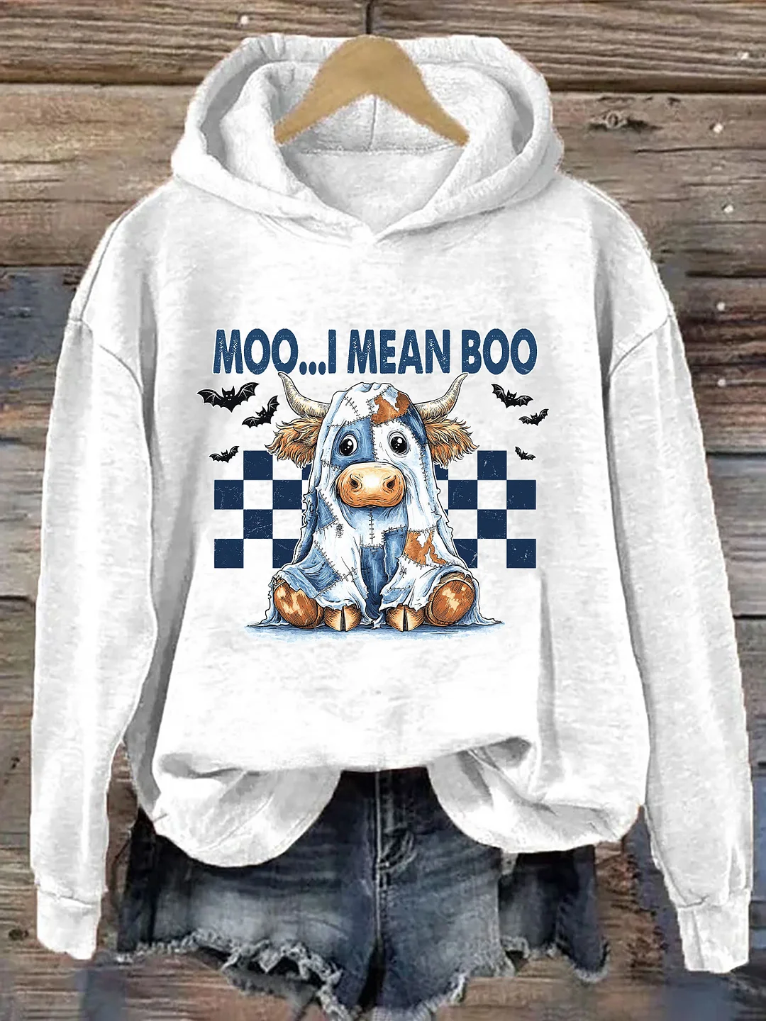 Moo I Mean Boo Hoodie