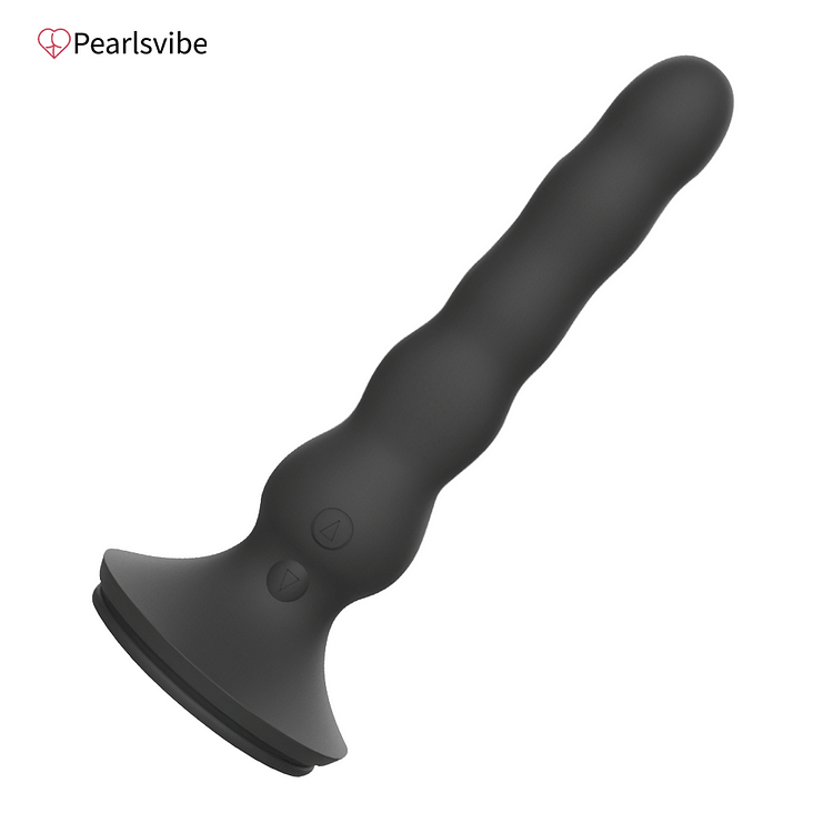 pearlsvibe -  10 Frequency Peristaltic Vibrator Anal Plug Butt Plug Prostate Massager With Suction Cup Remote Control