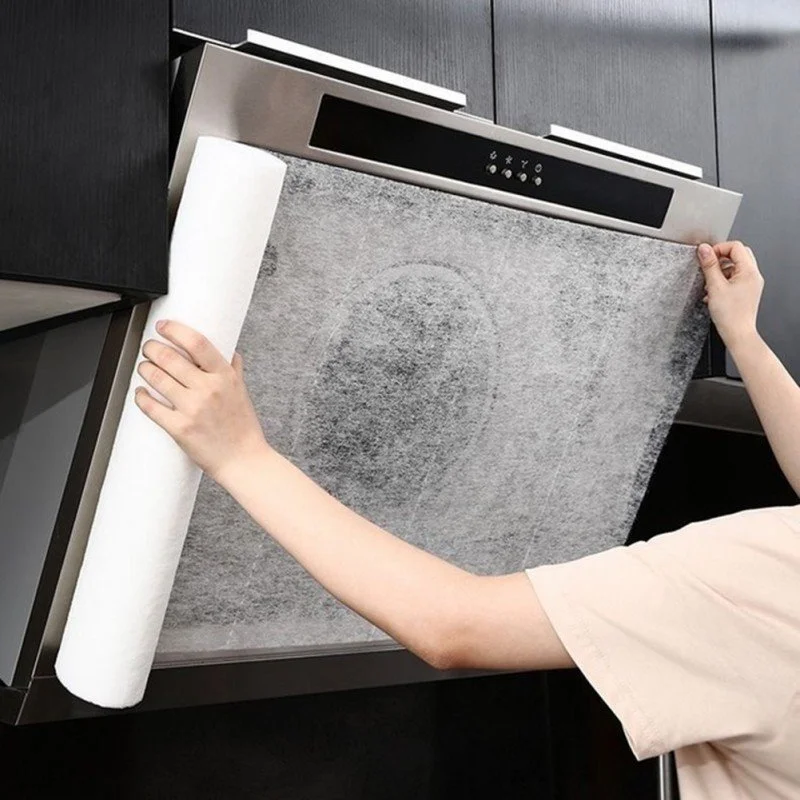 Disposable kitchen oil filter paper