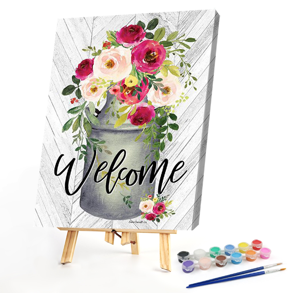 

40*50CM - Paint By Numbers - Welcome Flowers, 501 Original