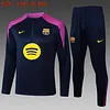 2025/2026 Barcelona Half-Pull Training Suit Color Black Football Shirt 1:1 Thai Quality