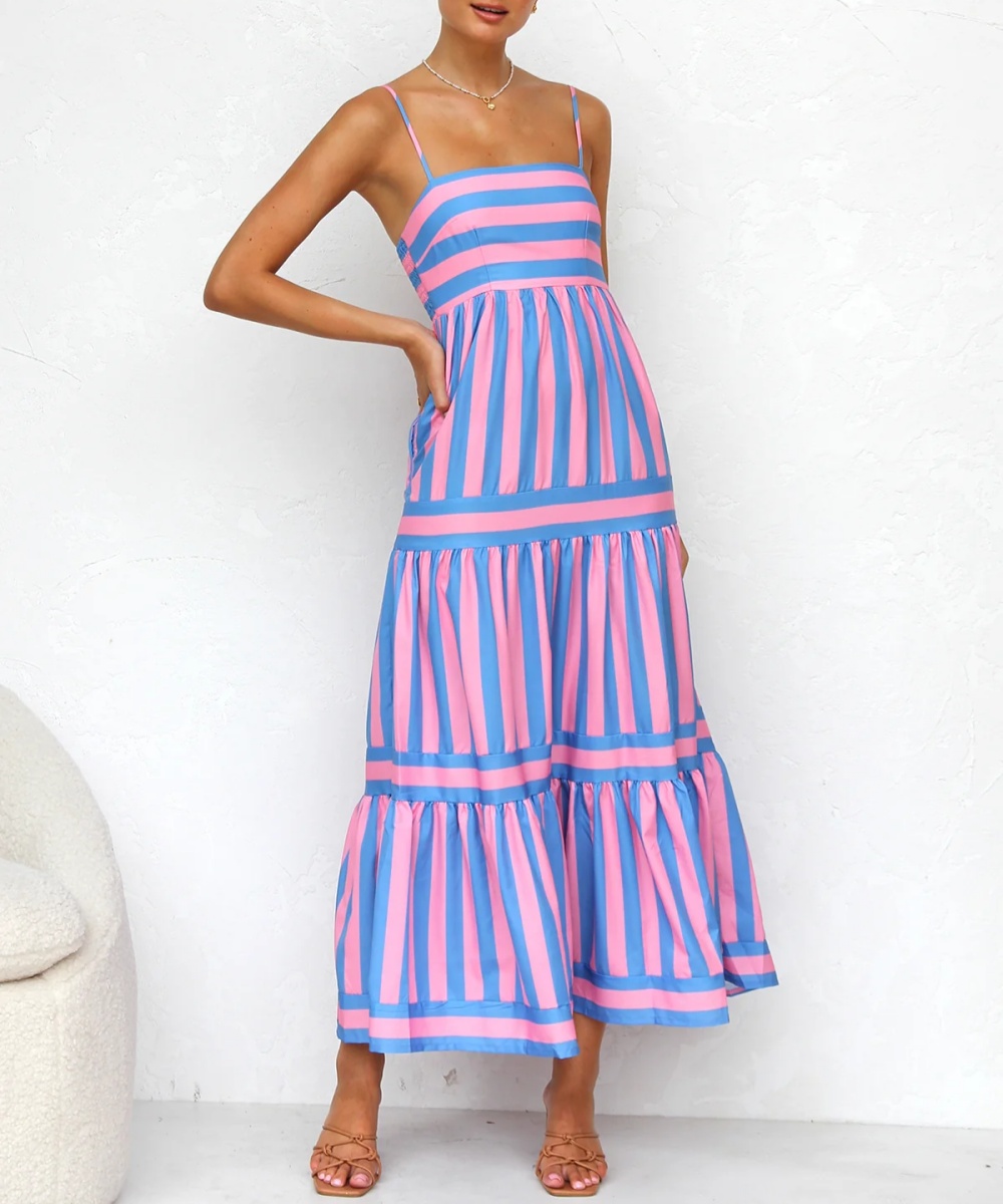 Rotimia Candy Stripe Maxi Dress