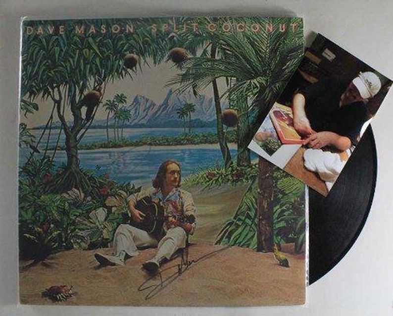 Dave Mason Signed Autographed Split Coconut