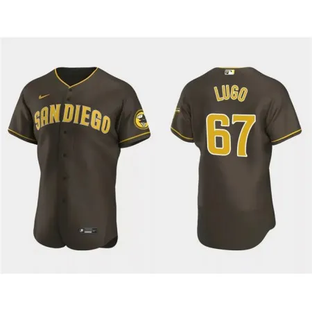 Men's San Diego Padres #67 Seth Lugo Brown Flex Base Stitched Baseball Jersey
