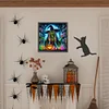 (40*40cm)Halloween Witch Pumpkin - Full Round Drill Diamond Painting