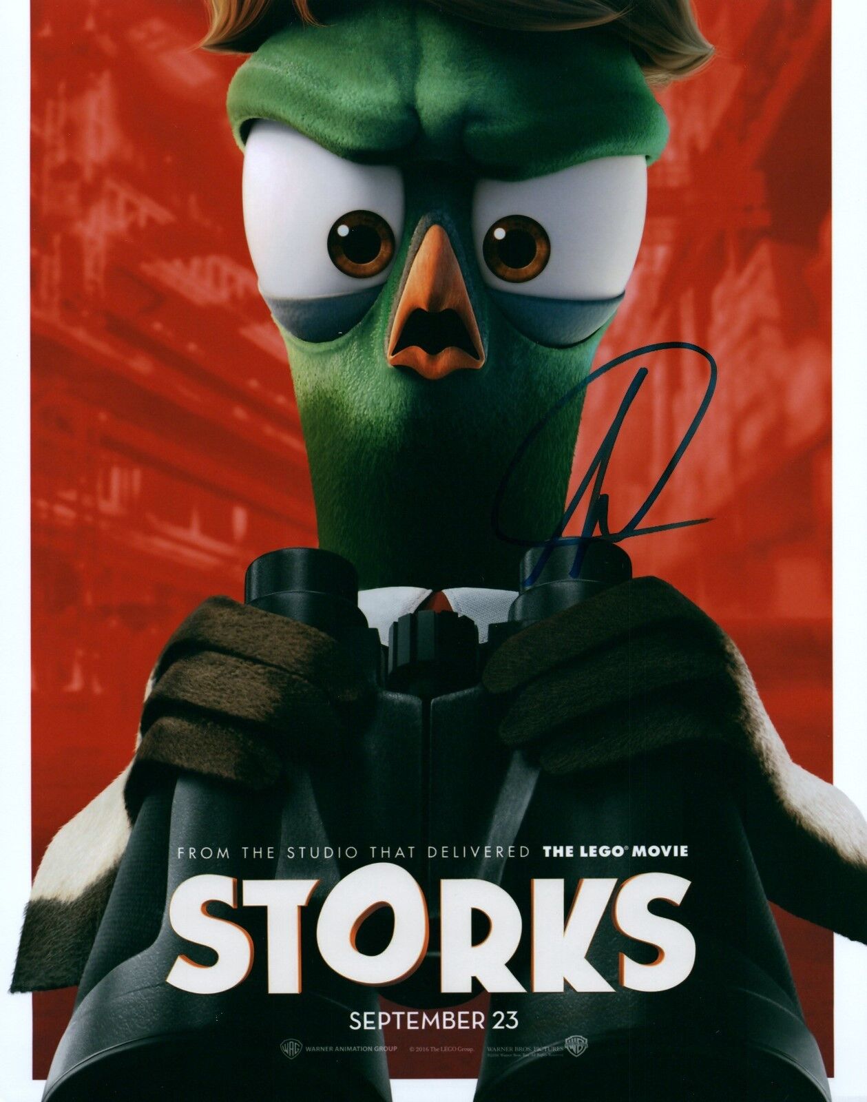 Stephen Kramer Glickman Storks Pigeon Toady Signed 8x10 Autographed Photo Poster painting COA 13