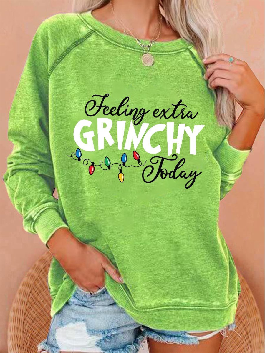 Women's Christmas Feeling Extra Ginchy Today Print Top