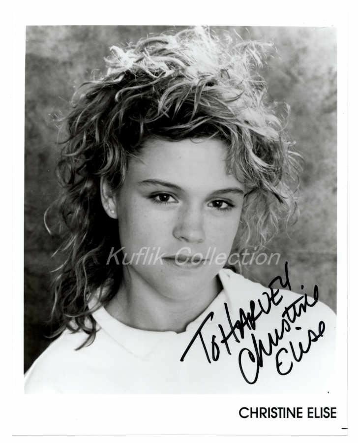 Christine Elise - Signed Autograph Headshot Photo Poster painting - E.R. - Actress