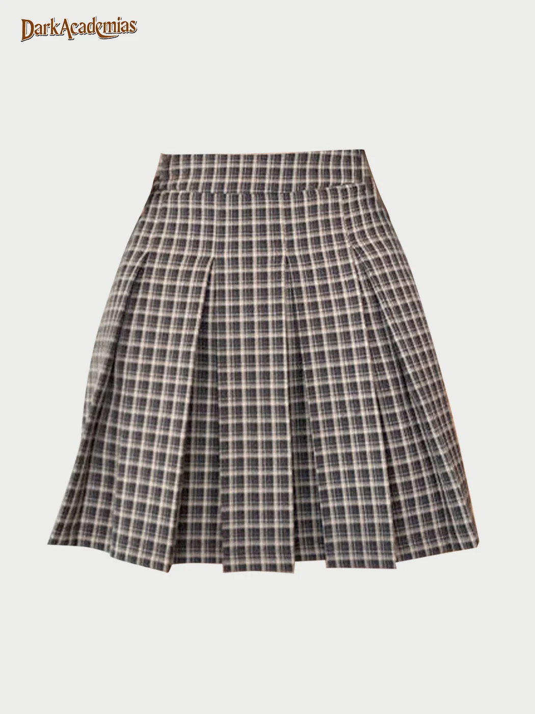 British Vintage Plaid Pleated Skirt / DarkAcademias /Darkacademias