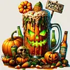 (Multi-Style) Halloween Magic Drinks-14CT Stamped Cross Stitch 50*50cm/19.69*19.69in