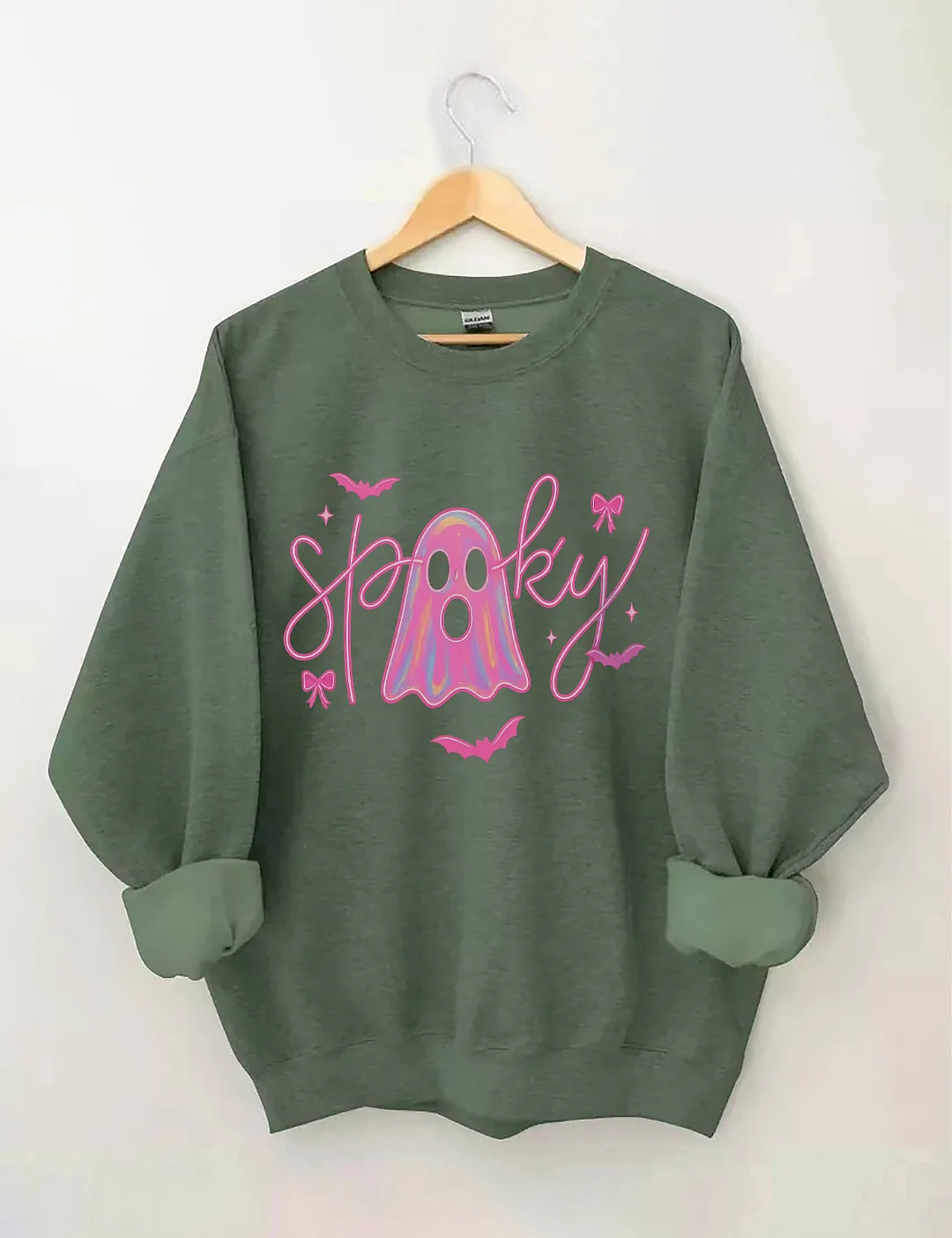 Neon Spooky Ghost Sweatshirt
