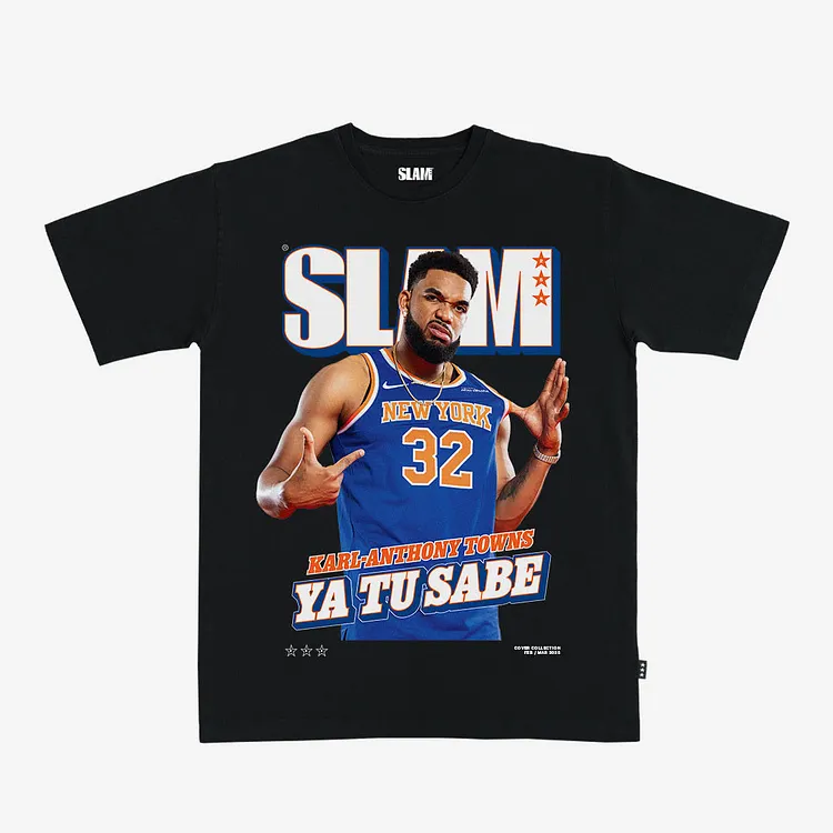 Slam New York 32 Ya Tu Sabe Karl-Anthony Towns Printed Men's T-shirt